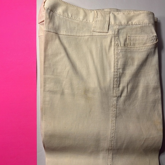 Vintage Elie Tahari Linen Cream Pants Size 2 - Picture 4 of 11